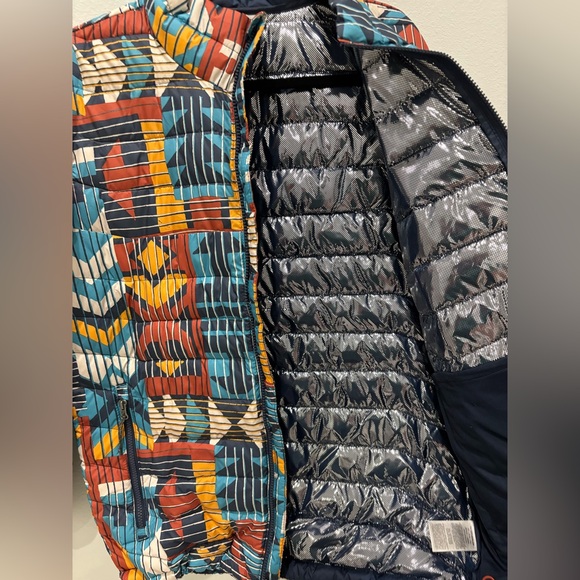 NWT Columbia Aztec Tribal Print Omni-Heat Thermal Reflective Jacket Size Medium - Picture 3 of 8